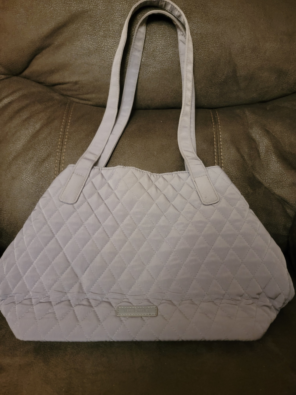 Vera Bradley Quilted Light Lavender Shoulder Tote